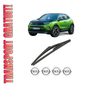 Stergator lamela spate OPEL MOKKA din 2012 - 2019, pentru luneta auto, Valeo Silencio, din cauciuc siliconat rezistent, 4 Stickere Auto OPEL - Img 1