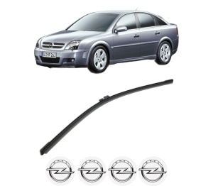 Stergator lamela spate OPEL VECTRA C GTS (Z02) din 2002 - 2009, pentru luneta auto, Bosch Aerotwin, din cauciuc siliconat rezistent, 4 Stickere Auto OPEL v26104