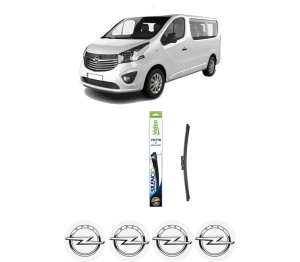 Stergator lamela spate OPEL VIVARO B Bus (X82) din 2014 - 2019, pentru luneta auto, Valeo Silencio, din cauciuc siliconat rezistent, 4 Stickere Auto OPEL v16444