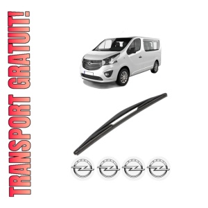 Stergator lamela spate OPEL VIVARO B Van (X82) din 2014 - 2019, pentru luneta auto, Valeo Silencio, din cauciuc siliconat rezistent, 4 Stickere Auto OPEL