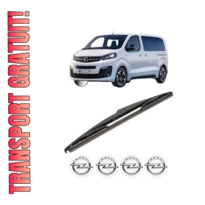 Stergator lamela spate OPEL VIVARO C Van (K0) din 2019 - 2024, pentru luneta auto, Valeo Silencio, din cauciuc siliconat rezistent, 4 Stickere Auto OPEL