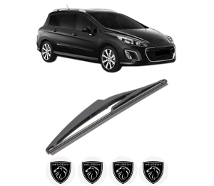 Stergator lamela spate PEUGEOT 308 SW I Estate Van (4E_) din 2008 - 2012, pentru luneta auto, Valeo Silencio, din cauciuc siliconat rezistent, 4 Stickere Auto PEUGEOT v21484