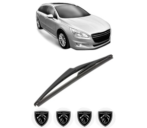 Stergator lamela spate PEUGEOT 508 SW Estate Van (8E_) din 2011 - 2018, pentru luneta auto, Valeo Silencio, din cauciuc siliconat rezistent, 4 Stickere Auto PEUGEOT v19684