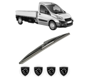 Stergator lamela spate PEUGEOT EXPERT Platform/Chassis din 2007 - 2023, pentru luneta auto, Bosch Twin, din cauciuc siliconat rezistent, 4 Stickere Auto PEUGEOT v27943