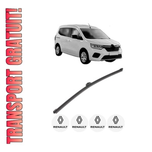 Stergator lamela spate RENAULT KANGOO III Box Body/MPV din 2021, pentru luneta auto, Valeo Silencio Xtrm, din cauciuc siliconat rezistent, 4 Stickere Auto RENAULT