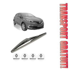 Stergator lamela spate RENAULT KAPTUR (H5_) din 2016, pentru luneta auto, Bosch Twin, din cauciuc siliconat rezistent, 4 Stickere Auto RENAULT