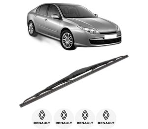 Stergator lamela spate RENAULT LAGUNA III (BT0/1) din 2007 - 2015, pentru luneta auto, Valeo Silencio, din cauciuc siliconat rezistent, 4 Stickere Auto RENAULT v21304
