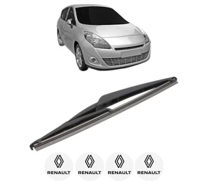 Stergator lamela spate RENAULT SCENIC III VAN (JZ0/1_) din 2009 - 2016, pentru luneta auto, Valeo Silencio, din cauciuc siliconat rezistent, 4 Stickere Auto RENAULT v18244