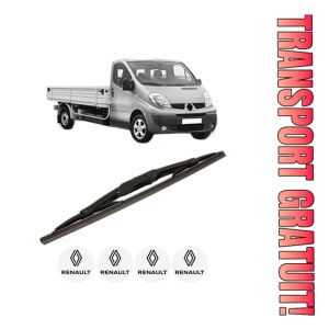 Stergator lamela spate RENAULT TRAFIC II Platform/Chassis (EL) din 2007, pentru luneta auto, Bosch Twin, din cauciuc siliconat rezistent, 4 Stickere Auto RENAULT