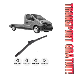 Stergator lamela spate RENAULT TRAFIC III Platform/Chassis (EG_) din 2014, pentru luneta auto, Bosch Aerotwin, din cauciuc siliconat rezistent, 4 Stickere Auto RENAULT
