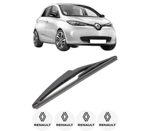 Stergator lamela spate RENAULT ZOE (BFM_) din 2012, pentru luneta auto, Valeo Silencio, din cauciuc siliconat rezistent, 4 Stickere Auto RENAULT v21424