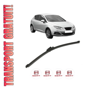 Stergator lamela spate SEAT IBIZA IV (6J5, 6P1) din 2008 - 2017, pentru luneta auto, Valeo Silencio Xtrm, din cauciuc siliconat rezistent, 4 Stickere Auto SEAT