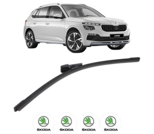 Stergator lamela spate SKODA KAMIQ (NW4) din 2019, pentru luneta auto, Bosch Aerotwin, din cauciuc siliconat rezistent, 4 Stickere Auto SKODA v25804