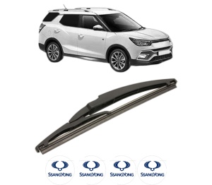 Stergator lamela spate SSANGYONG XLV VAN din 2016, pentru luneta auto, Bosch Twin, din cauciuc siliconat rezistent, 4 Stickere Auto SSANGYONG v22789