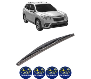 Stergator lamela spate SUBARU FORESTER (SK_) din 2018, pentru luneta auto, Bosch Twin, din cauciuc siliconat rezistent, 4 Stickere Auto SUBARU v24594