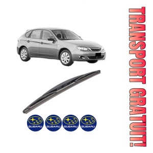 Stergator lamela spate SUBARU IMPREZA Hatchback (GR, GH, G3) din 2007 - 2013, pentru luneta auto, Bosch Twin, din cauciuc siliconat rezistent, 4 Stickere Auto SUBARU