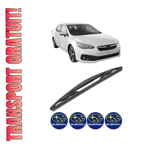 Stergator lamela spate SUBARU IMPREZA Hatchback (GT_) din 2016, pentru luneta auto, Valeo Silencio, din cauciuc siliconat rezistent, 4 Stickere Auto SUBARU
