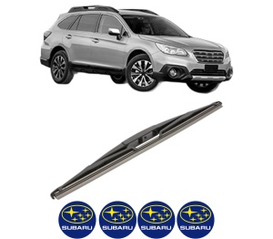 Stergator lamela spate SUBARU OUTBACK (BS) din 2015, pentru luneta auto, Valeo Silencio, din cauciuc siliconat rezistent, 4 Stickere Auto SUBARU v18544