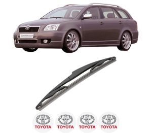 Stergator lamela spate TOYOTA AVENSIS Estate (_T25_) din 2003 - 2008, pentru luneta auto, Valeo Silencio, din cauciuc siliconat rezistent, 4 Stickere Auto TOYOTA v17704