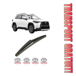 Stergator lamela spate TOYOTA COROLLA CROSS (ZVG1_, ZSG1_, MXGH1_, MXGA1_) din 2022, pentru luneta auto, Bosch Twin, din cauciuc siliconat rezistent, 4 Stickere Auto TOYOTA