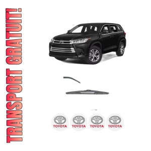 Stergator lamela spate TOYOTA HIGHLANDER (GSU7_, AXUH7_, TXUA7_) din 2019, pentru luneta auto, Valeo Silencio, din cauciuc siliconat rezistent, 4 Stickere Auto TOYOTA