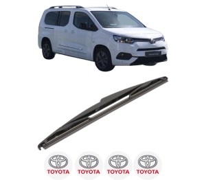 Stergator lamela spate TOYOTA PROACE CITY Box Body/MPV (BPZ_) din 2019 - 2024, pentru luneta auto, Valeo Silencio, din cauciuc siliconat rezistent, 4 Stickere Auto TOYOTA v21784