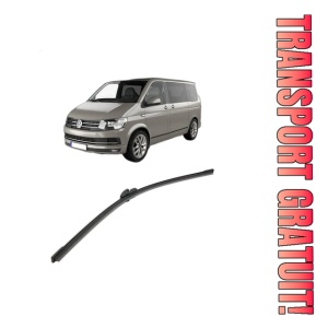 Stergator lamela spate Volkswagen MULTIVAN T5 (7HM, 7HN, 7HF, 7EF, 7EM, 7EN) din 2003 - 2015, pentru luneta auto, Bosch Aerotwin, din cauciuc siliconat rezistent, 4 Stickere Auto VW