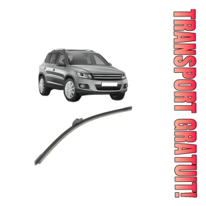 Stergator lamela spate Volkswagen TIGUAN (5N_) din 2007 - 2018, pentru luneta auto, Bosch Aerotwin, din cauciuc siliconat rezistent, 4 Stickere Auto VW