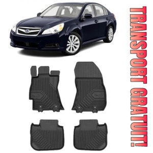 Subaru Legacy V Din 2009 - 2014, Sedan, Cutie Automata , Set Covorase Auto Tip Tavita Premium 3D, din cauciuc
