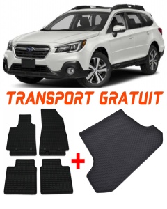 Subaru Outback Set Covorase + tavita portbagaj auto Subaru Outback V fabricatie 2015 - 2019, caroserie combi accesorii pentru autoturismul tau - masina v1336