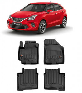 Suzuki Baleno II, Hatchback, Din 05.2016 - Prezent , Set Covorase Auto Tip Tavita Premium 3D, din cauciuc accesorii pentru autoturismul tau - masina v169738
