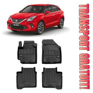 Suzuki Baleno II, Hatchback, Din 05.2016 - Prezent , Set Covorase Auto Tip Tavita Premium 3D, din cauciuc