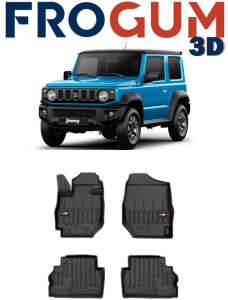 Suzuki Jimny II Din 10.2018 - Prezent, Suv Set Covorase Auto Tip Tavita Premium 3D, din cauciuc accesorii pentru autoturismul tau - masina v161785