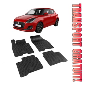 Suzuki Swift (2017-2025), inclusiv hybrid Set 4 covorase auto cauciuc Urban Line