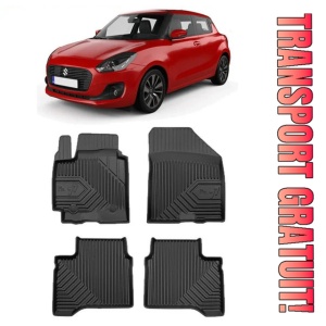 Suzuki Swift Din 05.2017 - Prezent, Hatchback , Set Covorase Auto Tip Tavita Premium 3D, din cauciuc