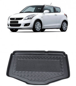Suzuki Swift Hatchback din 2007 - 08.2010, Tavita Pentru Portbagaj Lux Premium Dedicata, Portbagaj Inferior *1 accesorii pentru autoturismul tau - masina v191771