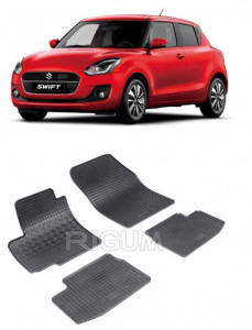 Suzuki Swift, Hatchback, fabricat din 2005 - 08.2010, set covorase auto dedicate, din cauciuc 100% Premium accesorii pentru autoturismul tau - masina v158040