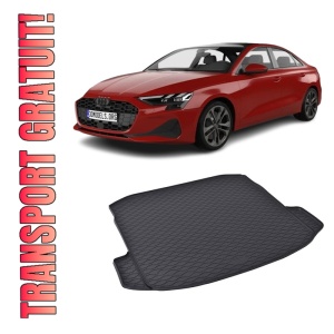 Tavita Portbagaj AUDI A3 Sedan 2020-prezent, protectie portbagaj, din cauciuc 100%, pentru autoturismul AUDI A3 Sedan