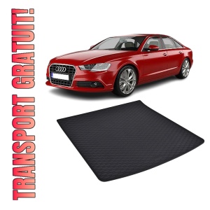 Tavita Portbagaj AUDI A6 Sedan 2011-2018, protectie portbagaj, din cauciuc 100%, pentru autoturismul AUDI A6 Sedan