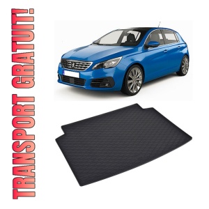Tavita Portbagaj PEUGEOT 308 Hatchback 2022-prezent, protectie portbagaj, din cauciuc 100%, pentru autoturismul PEUGEOT 308 Hatchback