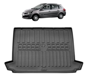 Tavita Portbagaj RENAULT CLIO III COMBI, CU PODEA INALTA din 2005-2012, Protectie Portbagaj Auto - Img 7