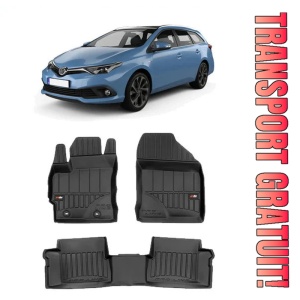 Toyota Auris II Hybrid, Combi, Din 07.2013 - 12.2018 , Set Covorase Auto Tip Tavita Premium 3D, din cauciuc