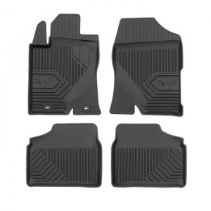 Toyota Avensis II Din 03.2003 - 12.2008, Sedan , Set Covorase Auto Tip Tavita Premium 3D, din cauciuc accesorii pentru autoturismul tau - masina v167849