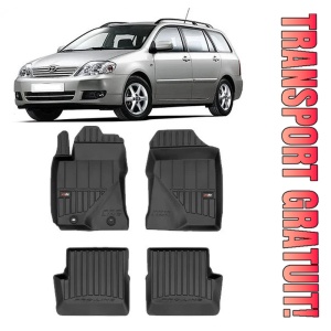 Toyota Corolla IX Din 01.2002 - 2008, Combi, E120 E130 , Set Covorase Auto Tip Tavita Premium 3D, din cauciuc