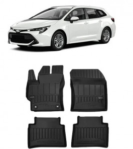 Toyota Corolla XII E210, Combi, Din 03.2019 - Prezent , Set Covorase Auto Tip Tavita Premium 3D, din cauciuc accesorii pentru autoturismul tau - masina v171324