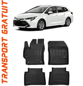 Toyota Corolla XII E210, Combi, Din 03.2019 - Prezent , Set Covorase Auto Tip Tavita Premium 3D, din cauciuc accesorii pentru autoturismul tau - masina v171322