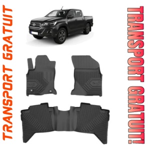 Toyota Hilux Din 09.2016 - Prezent, Pick-Up , Set Covorase Auto Tip Tavita Premium 3D, din cauciuc