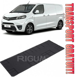 Toyota Proace II, Van, fabricat din 01.2016 - Prezent, Rand 3, set covorase auto dedicate, din cauciuc 100% Premium
