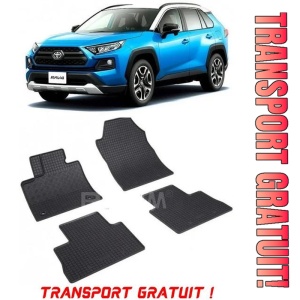 Toyota Rav4 V Hybrid, Suv, fabricat din 01.2019 - Prezent, set covorase auto dedicate, din cauciuc 100% Premium - Transport Gratuit