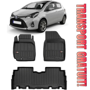 Toyota Yaris Verso Din 2000 - 2006, Van , Set Covorase Auto Tip Tavita Premium 3D, din cauciuc